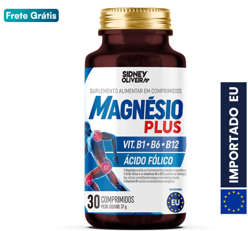 Magnésio Plus Com Vitaminas 30 Comprimidos União Europeia