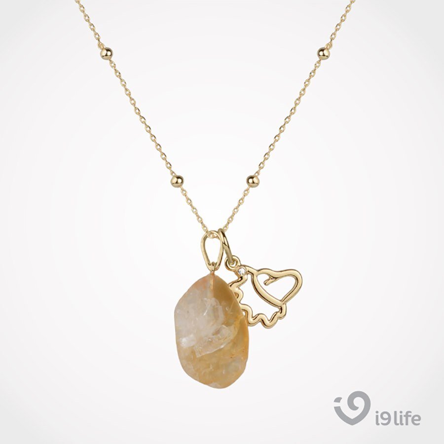Colar De Pedra E Pingente Signo Leão I9life