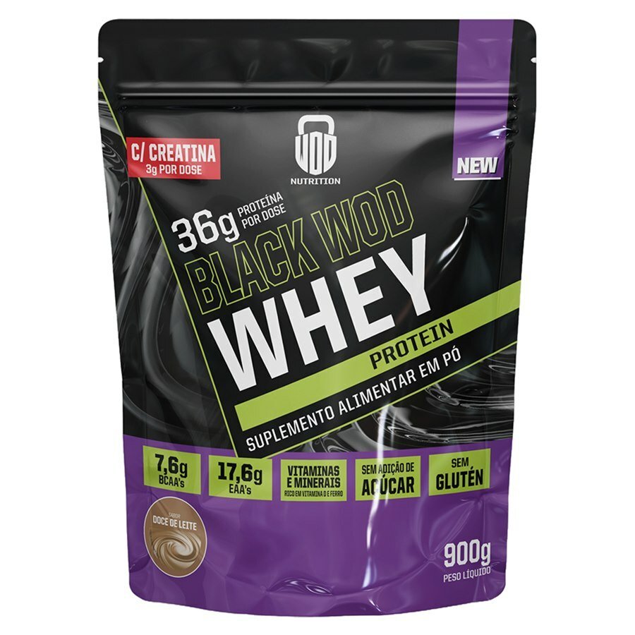 large-638586517704131074-827119_3.jpg Whey Protein Com Creatina Black Wod Doce De Leite 900g - Validade Julho/2026 - Imagem 1