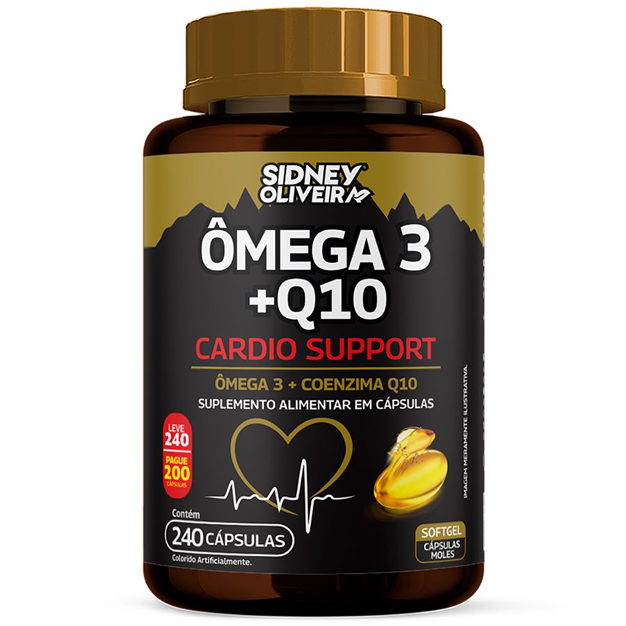 Ômega 3 + Q10 Cardio Support Leve 240 Pague 200 Cápsulas