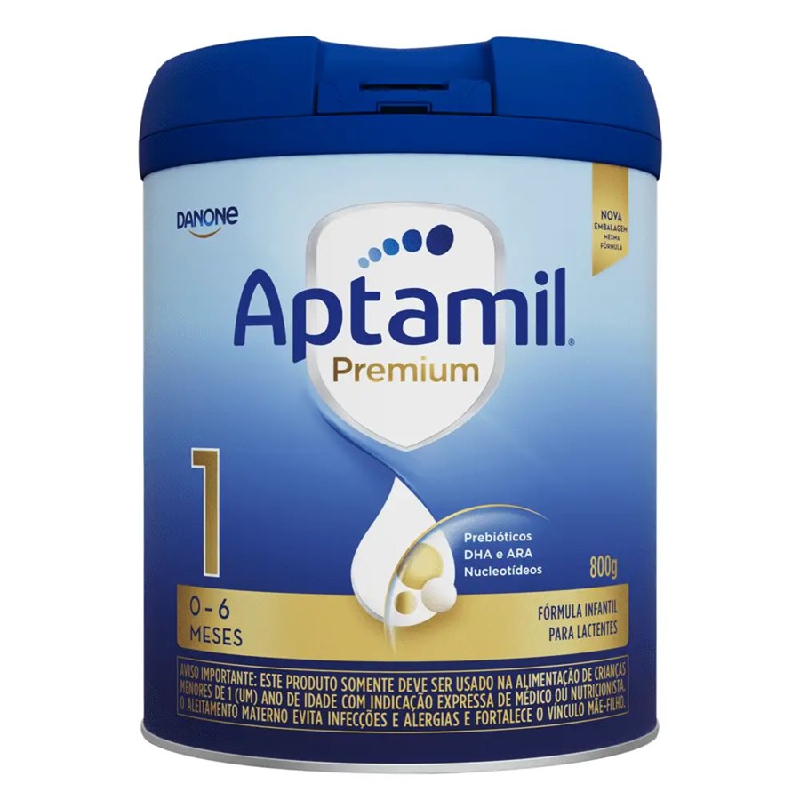 large-639083302761646066-181883_6 Fórmula Infantil Aptamil Premium 1 Danone 0 A 6 Meses 800g - Imagem 1